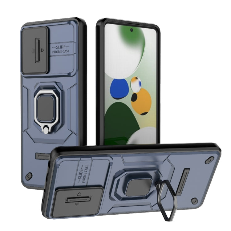 Sliding Camshield TPU + PC Shockproof Phone Case with Holder, For Xiaomi 14, For Xiaomi Redmi Note 13 5G, For Xiaomi Redmi Note 13 Pro 5G, For Xiaomi Redmi K70 5G, For Xiaomi Redmi Note 12S 4G Global, For Xiaomi Redmi Note 12 4G Global                 ...