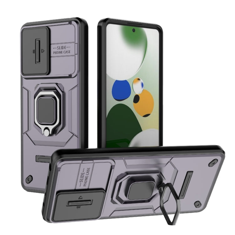 Sliding Camshield TPU + PC Shockproof Phone Case with Holder, For Xiaomi 14, For Xiaomi Redmi Note 13 5G, For Xiaomi Redmi Note 13 Pro 5G, For Xiaomi Redmi K70 5G, For Xiaomi Redmi Note 12S 4G Global, For Xiaomi Redmi Note 12 4G Global                 ...