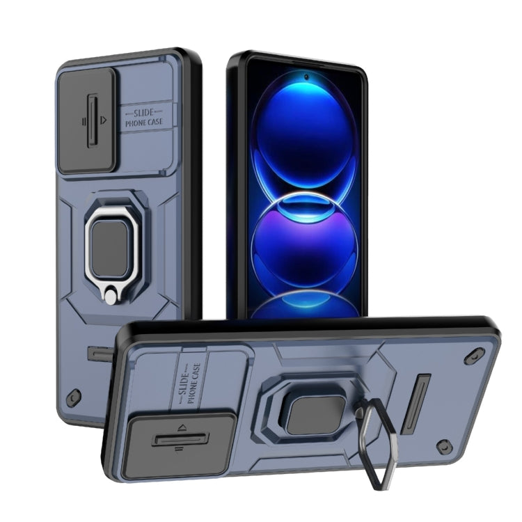 Sliding Camshield TPU + PC Shockproof Phone Case with Holder, For Xiaomi 14, For Xiaomi Redmi Note 13 5G, For Xiaomi Redmi Note 13 Pro 5G, For Xiaomi Redmi K70 5G, For Xiaomi Redmi Note 12S 4G Global, For Xiaomi Redmi Note 12 4G Global                 ...