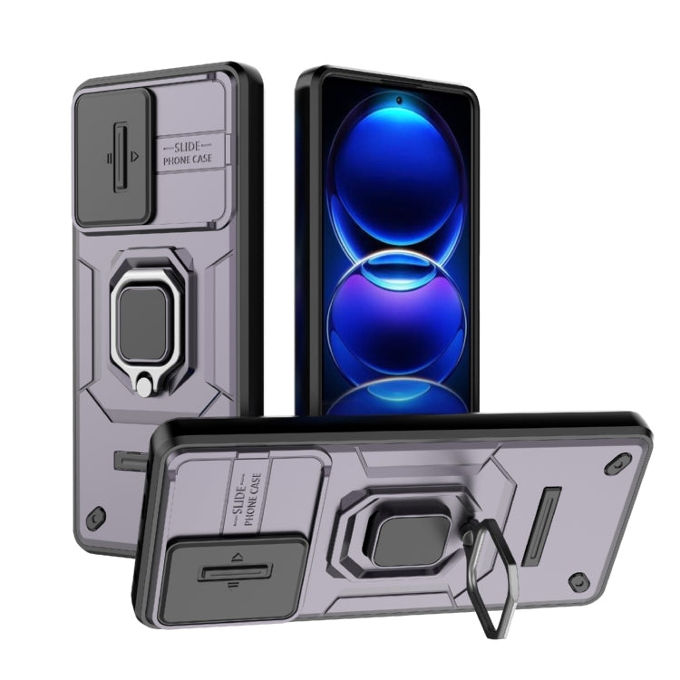 Sliding Camshield TPU + PC Shockproof Phone Case with Holder, For Xiaomi 14, For Xiaomi Redmi Note 13 5G, For Xiaomi Redmi Note 13 Pro 5G, For Xiaomi Redmi K70 5G, For Xiaomi Redmi Note 12S 4G Global, For Xiaomi Redmi Note 12 4G Global                 ...