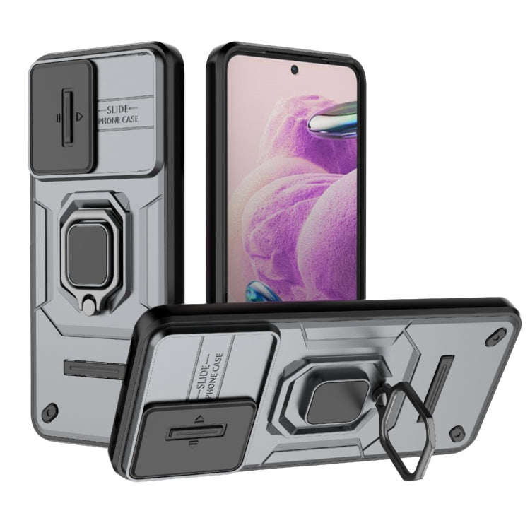 Sliding Camshield TPU + PC Shockproof Phone Case with Holder, For Xiaomi 14, For Xiaomi Redmi Note 13 5G, For Xiaomi Redmi Note 13 Pro 5G, For Xiaomi Redmi K70 5G, For Xiaomi Redmi Note 12S 4G Global, For Xiaomi Redmi Note 12 4G Global                 ...