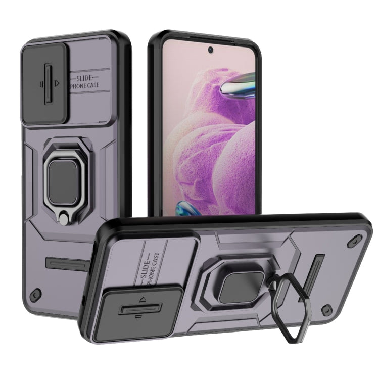 Sliding Camshield TPU + PC Shockproof Phone Case with Holder, For Xiaomi 14, For Xiaomi Redmi Note 13 5G, For Xiaomi Redmi Note 13 Pro 5G, For Xiaomi Redmi K70 5G, For Xiaomi Redmi Note 12S 4G Global, For Xiaomi Redmi Note 12 4G Global                 ...