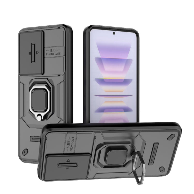Sliding Camshield TPU + PC Shockproof Phone Case with Holder, For Xiaomi Redmi Note 12 5G Global, For Xiaomi Redmi K60 Ultra 5G, For Xiaomi Redmi K60 5G