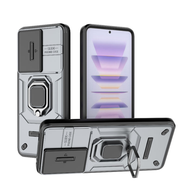 Sliding Camshield TPU + PC Shockproof Phone Case with Holder, For Xiaomi Redmi Note 12 5G Global, For Xiaomi Redmi K60 Ultra 5G, For Xiaomi Redmi K60 5G