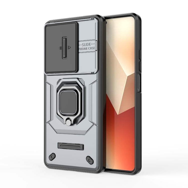 Sliding Camshield TPU + PC Shockproof Phone Case with Holder, For Xiaomi 14, For Xiaomi Redmi Note 13 5G, For Xiaomi Redmi Note 13 Pro 5G, For Xiaomi Redmi K70 5G, For Xiaomi Redmi Note 12S 4G Global, For Xiaomi Redmi Note 12 4G Global                 ...