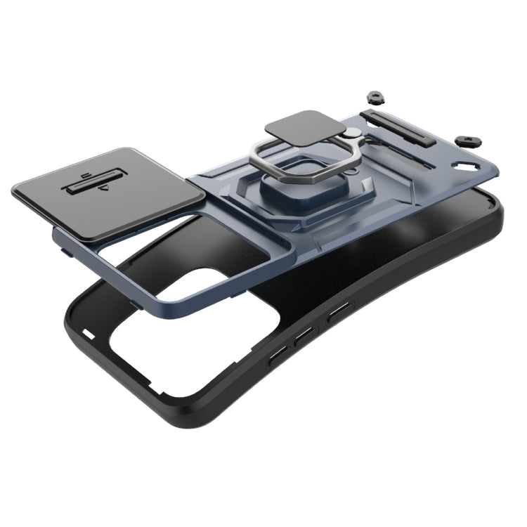 Sliding Camshield TPU + PC Shockproof Phone Case with Holder, For Xiaomi 14, For Xiaomi Redmi Note 13 5G, For Xiaomi Redmi Note 13 Pro 5G, For Xiaomi Redmi K70 5G, For Xiaomi Redmi Note 12S 4G Global, For Xiaomi Redmi Note 12 4G Global                 ...