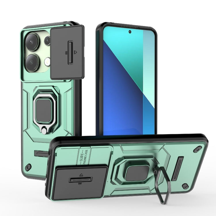 Sliding Camshield TPU + PC Shockproof Phone Case with Holder, For Xiaomi Redmi 13 4G Global, For Xiaomi Redmi Turbo 3 5G, For Xiaomi Redmi A3 4G Global, For Xiaomi Redmi Note 13 Pro 4G Global, For Xiaomi Redmi Note 13 4G Global, For Xiaomi Redmi K70E 5...