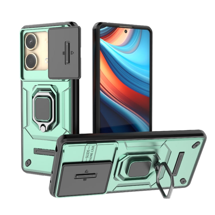 Sliding Camshield TPU + PC Shockproof Phone Case with Holder, For Xiaomi Redmi 13 4G Global, For Xiaomi Redmi Turbo 3 5G, For Xiaomi Redmi A3 4G Global, For Xiaomi Redmi Note 13 Pro 4G Global, For Xiaomi Redmi Note 13 4G Global, For Xiaomi Redmi K70E 5...