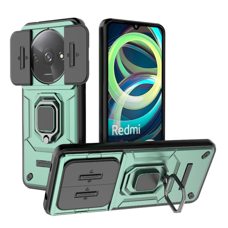 Sliding Camshield TPU + PC Shockproof Phone Case with Holder, For Xiaomi Redmi 13 4G Global, For Xiaomi Redmi Turbo 3 5G, For Xiaomi Redmi A3 4G Global, For Xiaomi Redmi Note 13 Pro 4G Global, For Xiaomi Redmi Note 13 4G Global, For Xiaomi Redmi K70E 5...
