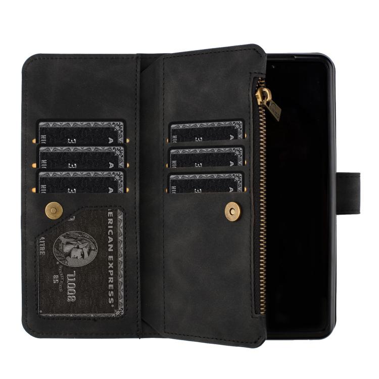 Rhombus Texture Zipper Wallet Leather Phone Case, For Samsung Galaxy Z Fold7, For Samsung Galaxy Z Fold6, For Samsung Galaxy Z Fold5, For Samsung Galaxy Z Fold4, For Samsung Galaxy Z Fold3