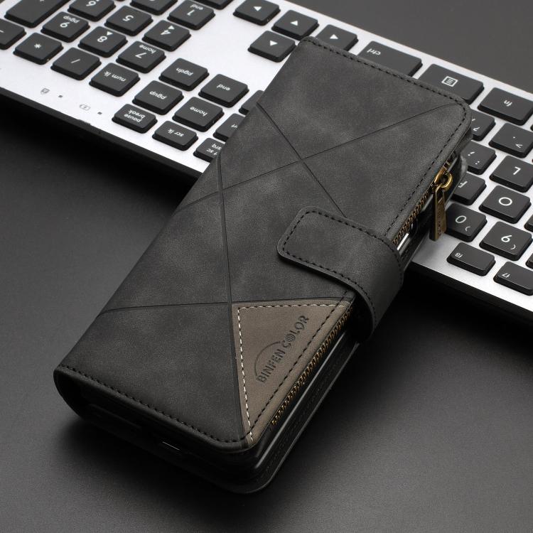 Rhombus Texture Zipper Wallet Leather Phone Case, For Galaxy Z Fold8 5G, For Galaxy Z Fold8 Ultra 5G, For Samsung Galaxy Z Fold7, For Samsung Galaxy Z Fold6, For Samsung Galaxy Z Fold5, For Samsung Galaxy Z Fold4, For Samsung Galaxy Z Fold3