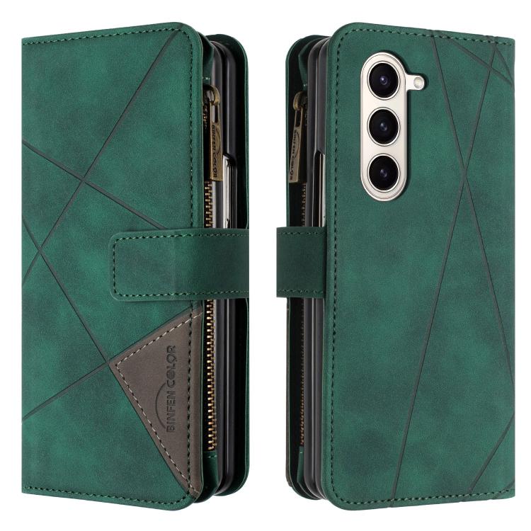 Rhombus Texture Zipper Wallet Leather Phone Case, For Galaxy Z Fold8 5G, For Galaxy Z Fold8 Ultra 5G, For Samsung Galaxy Z Fold7, For Samsung Galaxy Z Fold6, For Samsung Galaxy Z Fold5, For Samsung Galaxy Z Fold4, For Samsung Galaxy Z Fold3