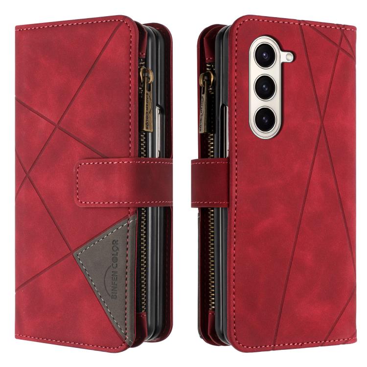Rhombus Texture Zipper Wallet Leather Phone Case, For Galaxy Z Fold8 5G, For Galaxy Z Fold8 Ultra 5G, For Samsung Galaxy Z Fold7, For Samsung Galaxy Z Fold6, For Samsung Galaxy Z Fold5, For Samsung Galaxy Z Fold4, For Samsung Galaxy Z Fold3