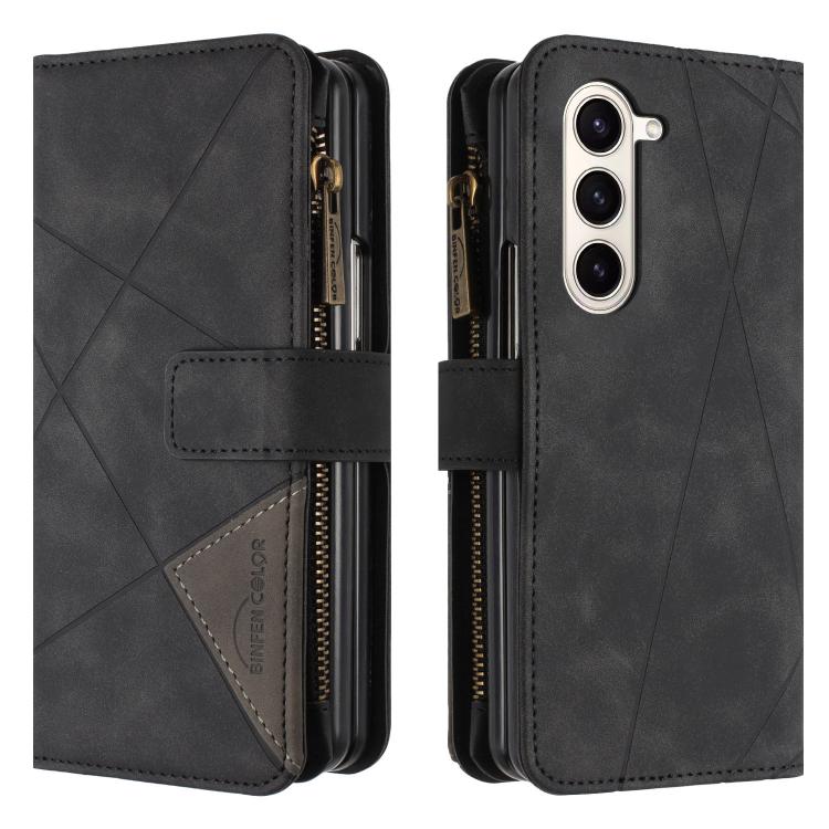 Rhombus Texture Zipper Wallet Leather Phone Case, For Galaxy Z Fold8 5G, For Galaxy Z Fold8 Ultra 5G, For Samsung Galaxy Z Fold7, For Samsung Galaxy Z Fold6, For Samsung Galaxy Z Fold5, For Samsung Galaxy Z Fold4, For Samsung Galaxy Z Fold3