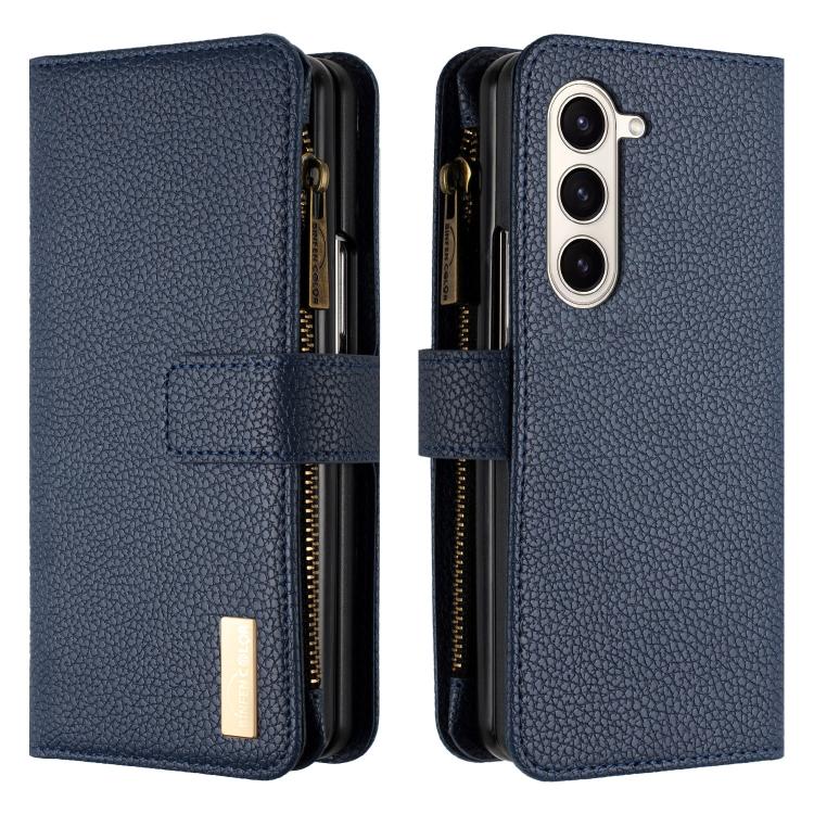 Litchi Texture Zipper Wallet Leather Phone Case, For Galaxy Z Fold8 Ultra 5G, For Samsung Galaxy Z Fold5, For Samsung Galaxy Z Fold4, For Samsung Galaxy Z Fold3