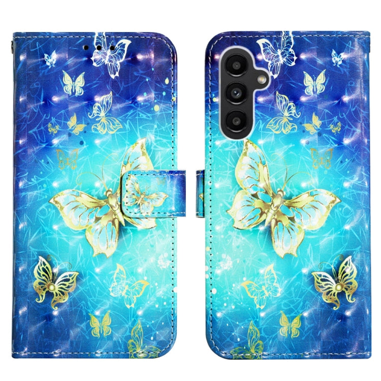3D Painting Horizontal Flip Leather Phone Case, For Samsung Galaxy A25 5G / A24, For Samsung Galaxy S23 FE 5G, For Samsung Galaxy M62