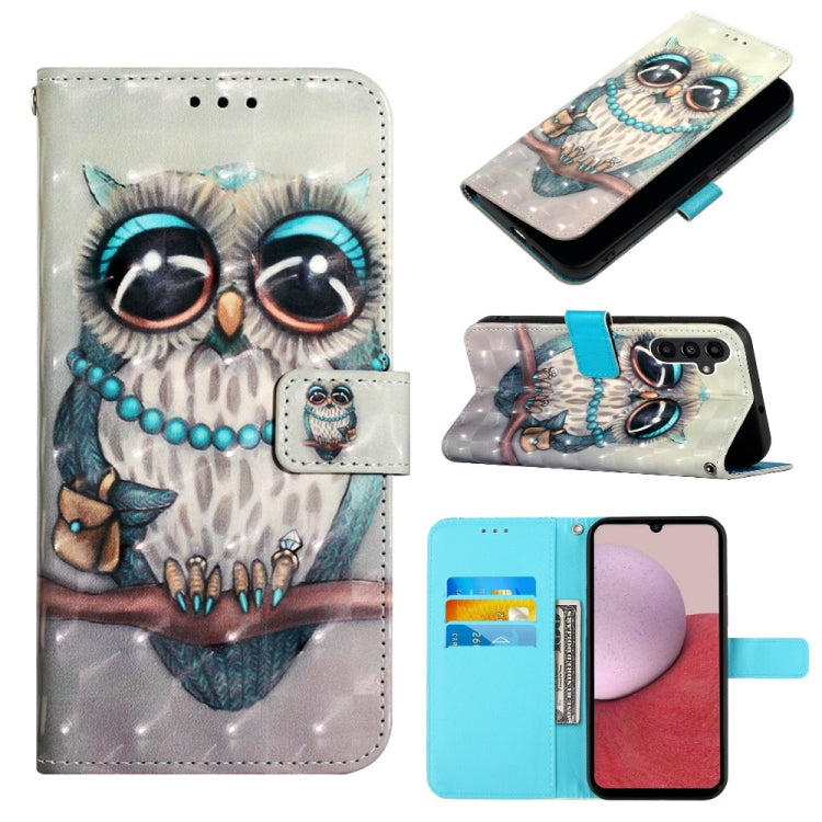 3D Painting Horizontal Flip Leather Phone Case, For Samsung Galaxy A25 5G / A24, For Samsung Galaxy S23 FE 5G, For Samsung Galaxy M62