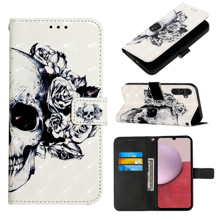 3D Painting Horizontal Flip Leather Phone Case, For Samsung Galaxy A25 5G / A24, For Samsung Galaxy S23 FE 5G, For Samsung Galaxy M62
