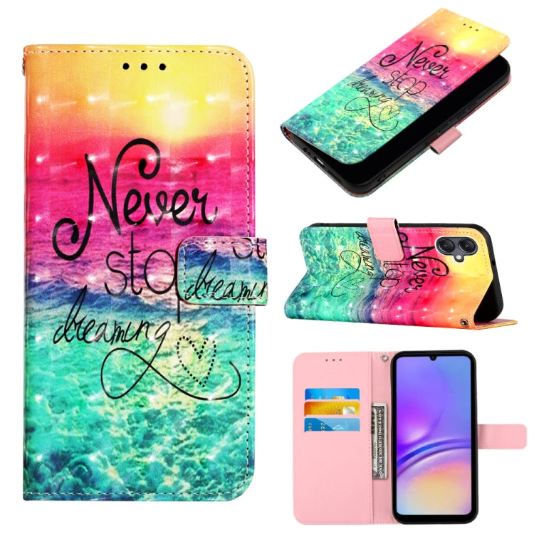 3D Painting Horizontal Flip Leather Phone Case, For Samsung Galaxy S24 Ultra 5G, For Samsung Galaxy S24+ 5G, For Samsung Galaxy S24 5G, For Samsung Galaxy A15, For Samsung Galaxy A05, For Samsung Galaxy A05s