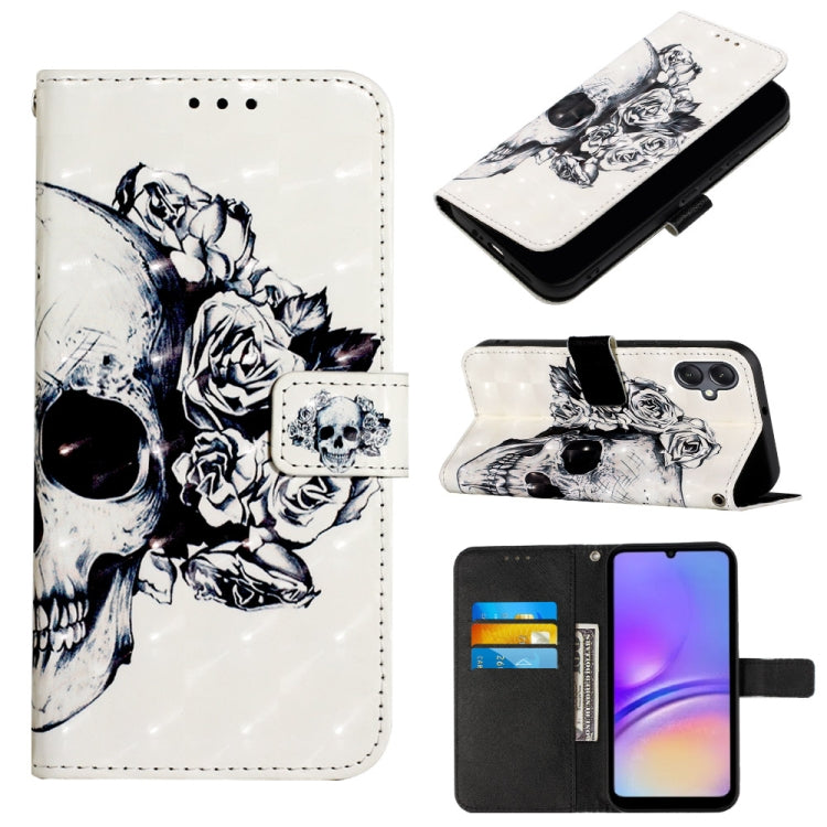 3D Painting Horizontal Flip Leather Phone Case, For Samsung Galaxy S24 Ultra 5G, For Samsung Galaxy S24+ 5G, For Samsung Galaxy S24 5G, For Samsung Galaxy A15, For Samsung Galaxy A05, For Samsung Galaxy A05s