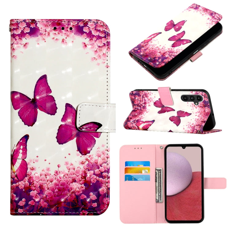 3D Painting Horizontal Flip Leather Phone Case, For Samsung Galaxy S24 Ultra 5G, For Samsung Galaxy S24+ 5G, For Samsung Galaxy S24 5G, For Samsung Galaxy A15, For Samsung Galaxy A05, For Samsung Galaxy A05s