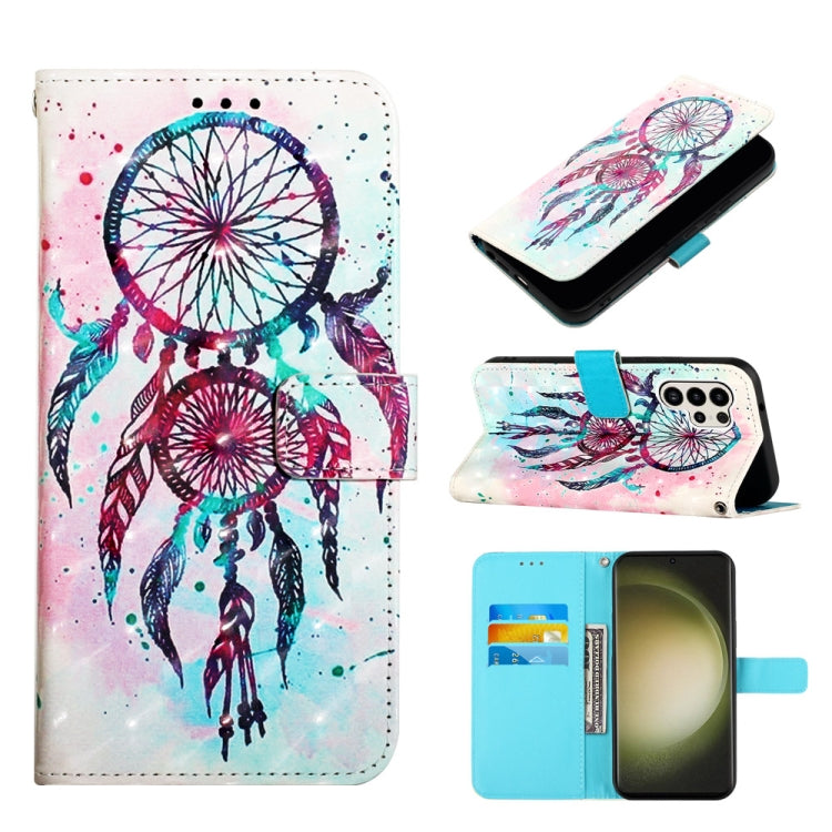 3D Painting Horizontal Flip Leather Phone Case, For Samsung Galaxy S24 Ultra 5G, For Samsung Galaxy S24+ 5G, For Samsung Galaxy S24 5G, For Samsung Galaxy A15, For Samsung Galaxy A05, For Samsung Galaxy A05s