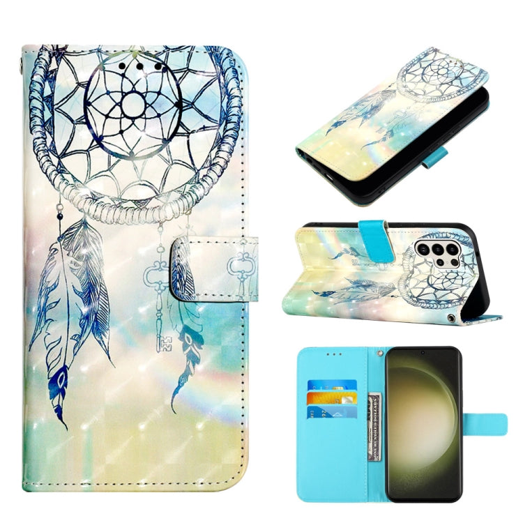 3D Painting Horizontal Flip Leather Phone Case, For Samsung Galaxy S24 Ultra 5G, For Samsung Galaxy S24+ 5G, For Samsung Galaxy S24 5G, For Samsung Galaxy A15, For Samsung Galaxy A05, For Samsung Galaxy A05s