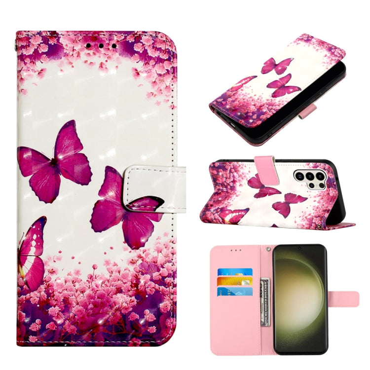 3D Painting Horizontal Flip Leather Phone Case, For Samsung Galaxy S24 Ultra 5G, For Samsung Galaxy S24+ 5G, For Samsung Galaxy S24 5G, For Samsung Galaxy A15, For Samsung Galaxy A05, For Samsung Galaxy A05s