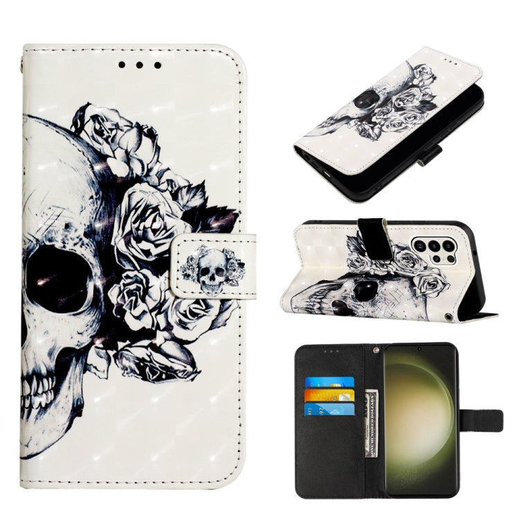 3D Painting Horizontal Flip Leather Phone Case, For Samsung Galaxy S24 Ultra 5G, For Samsung Galaxy S24+ 5G, For Samsung Galaxy S24 5G, For Samsung Galaxy A15, For Samsung Galaxy A05, For Samsung Galaxy A05s