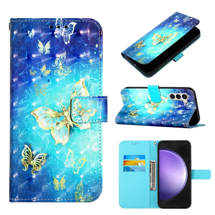 3D Painting Horizontal Flip Leather Phone Case, For Samsung Galaxy S24 Ultra 5G, For Samsung Galaxy S24+ 5G, For Samsung Galaxy S24 5G, For Samsung Galaxy A15, For Samsung Galaxy A05, For Samsung Galaxy A05s