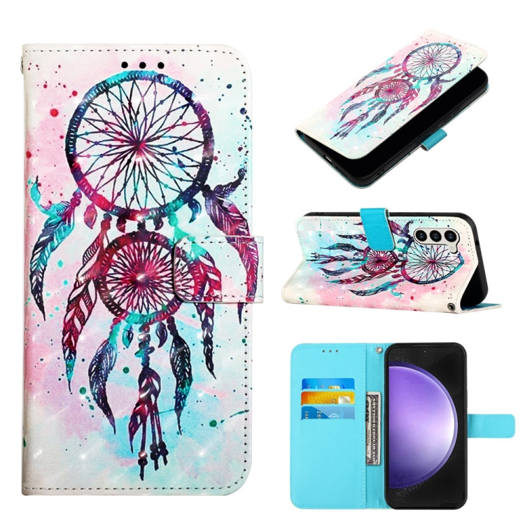 3D Painting Horizontal Flip Leather Phone Case, For Samsung Galaxy S24 Ultra 5G, For Samsung Galaxy S24+ 5G, For Samsung Galaxy S24 5G, For Samsung Galaxy A15, For Samsung Galaxy A05, For Samsung Galaxy A05s