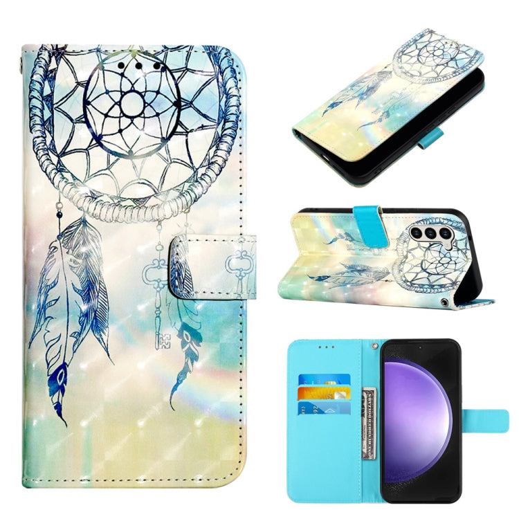 3D Painting Horizontal Flip Leather Phone Case, For Samsung Galaxy S24 Ultra 5G, For Samsung Galaxy S24+ 5G, For Samsung Galaxy S24 5G, For Samsung Galaxy A15, For Samsung Galaxy A05, For Samsung Galaxy A05s