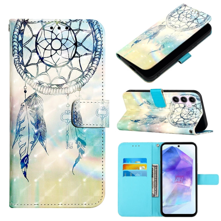 3D Painting Horizontal Flip Leather Phone Case, For Samsung Galaxy Z Fold6, For Samsung Galaxy M55, For Samsung Galaxy M15 / F15 5G Global, For Samsung Galaxy Xcover7, For Samsung Galaxy A55, For Samsung Galaxy A35 5G