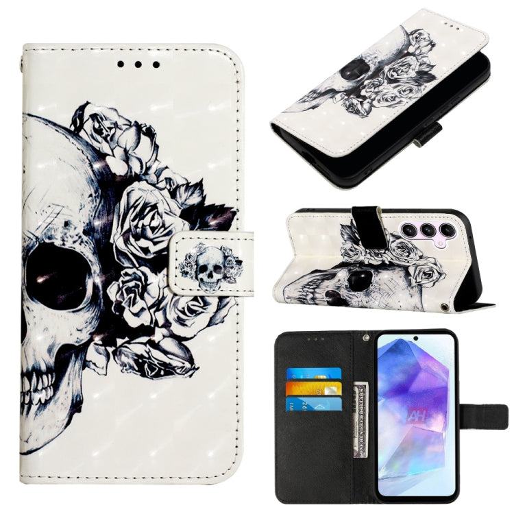 3D Painting Horizontal Flip Leather Phone Case, For Samsung Galaxy Z Fold6, For Samsung Galaxy M55, For Samsung Galaxy M15 / F15 5G Global, For Samsung Galaxy Xcover7, For Samsung Galaxy A55, For Samsung Galaxy A35 5G