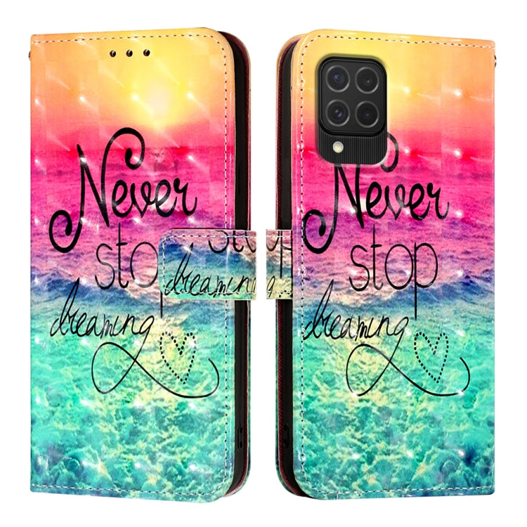 3D Painting Horizontal Flip Leather Phone Case, For Samsung Galaxy A25 5G / A24, For Samsung Galaxy S23 FE 5G, For Samsung Galaxy M62