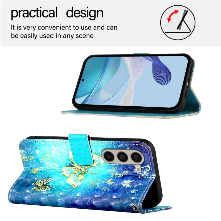 3D Painting Horizontal Flip Leather Phone Case, For Samsung Galaxy Z Fold6, For Samsung Galaxy M55, For Samsung Galaxy M15 / F15 5G Global, For Samsung Galaxy Xcover7, For Samsung Galaxy A55, For Samsung Galaxy A35 5G