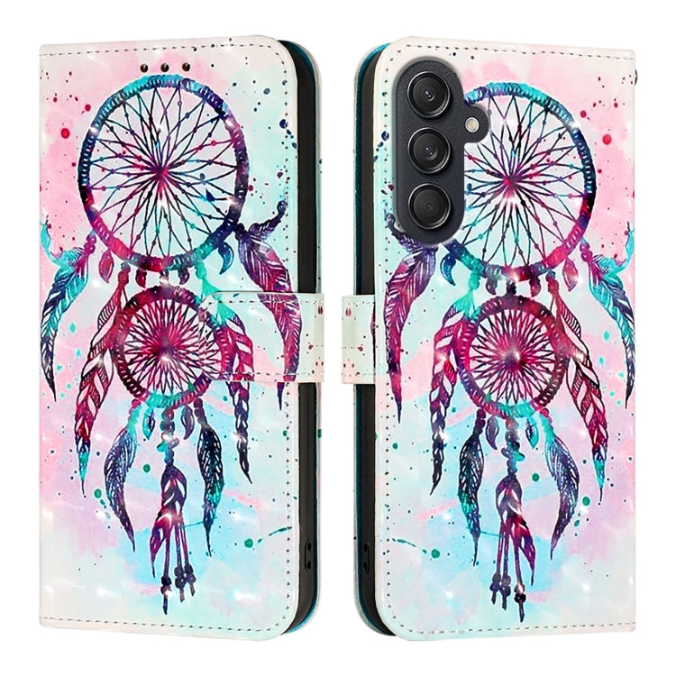 3D Painting Horizontal Flip Leather Phone Case, For Samsung Galaxy Z Fold6, For Samsung Galaxy M55, For Samsung Galaxy M15 / F15 5G Global, For Samsung Galaxy Xcover7, For Samsung Galaxy A55, For Samsung Galaxy A35 5G