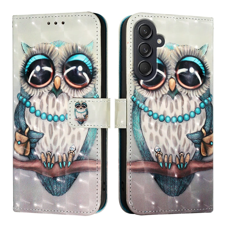 3D Painting Horizontal Flip Leather Phone Case, For Samsung Galaxy Z Fold6, For Samsung Galaxy M55, For Samsung Galaxy M15 / F15 5G Global, For Samsung Galaxy Xcover7, For Samsung Galaxy A55, For Samsung Galaxy A35 5G