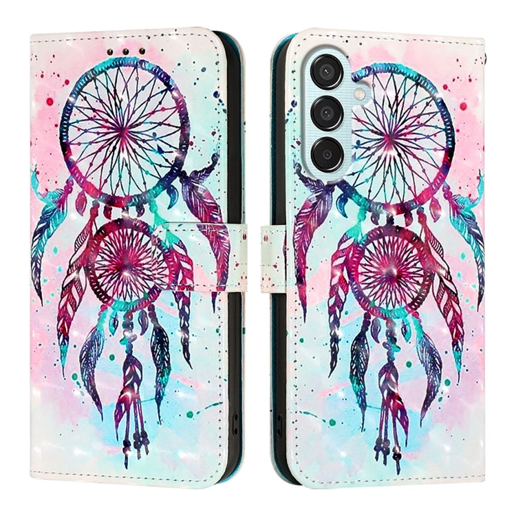 3D Painting Horizontal Flip Leather Phone Case, For Samsung Galaxy Z Fold6, For Samsung Galaxy M55, For Samsung Galaxy M15 / F15 5G Global, For Samsung Galaxy Xcover7, For Samsung Galaxy A55, For Samsung Galaxy A35 5G