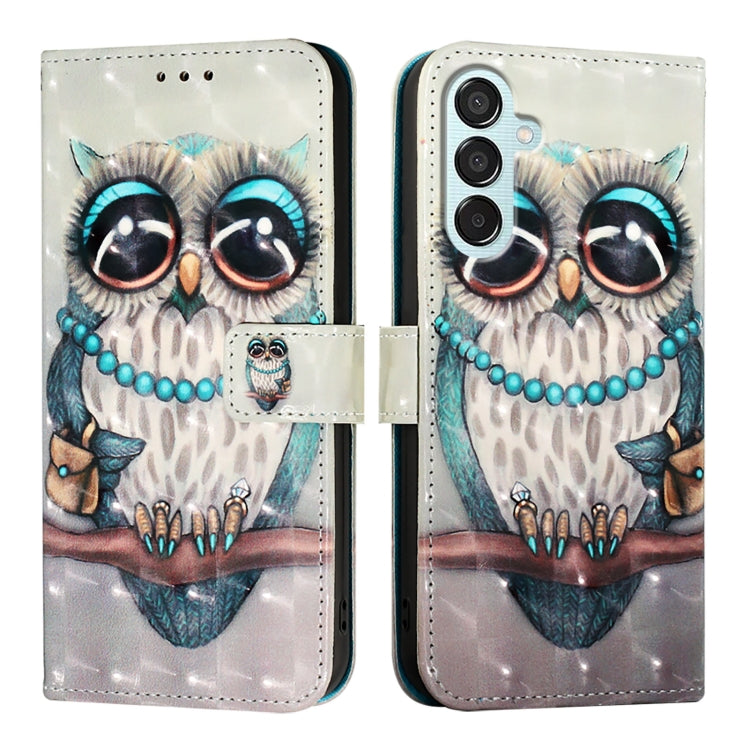 3D Painting Horizontal Flip Leather Phone Case, For Samsung Galaxy Z Fold6, For Samsung Galaxy M55, For Samsung Galaxy M15 / F15 5G Global, For Samsung Galaxy Xcover7, For Samsung Galaxy A55, For Samsung Galaxy A35 5G