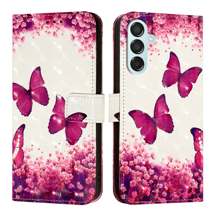 3D Painting Horizontal Flip Leather Phone Case, For Samsung Galaxy Z Fold6, For Samsung Galaxy M55, For Samsung Galaxy M15 / F15 5G Global, For Samsung Galaxy Xcover7, For Samsung Galaxy A55, For Samsung Galaxy A35 5G