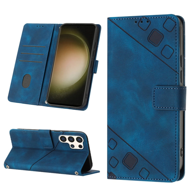 Skin-feel Embossed Leather Phone Case, For Samsung Galaxy Z Fold6, For Samsung Galaxy M55, For Samsung Galaxy M15/F15 5G Global, For Samsung Galaxy Xcover7, For For Samsung Galaxy A55, For Samsung Galaxy A35 5G, For Samsung Galaxy S24 Ultra 5G         ...