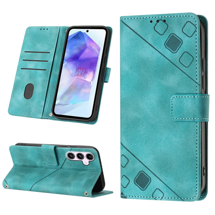 Skin-feel Embossed Leather Phone Case, For Samsung Galaxy Z Fold6, For Samsung Galaxy M55, For Samsung Galaxy M15/F15 5G Global, For Samsung Galaxy Xcover7, For For Samsung Galaxy A55, For Samsung Galaxy A35 5G, For Samsung Galaxy S24 Ultra 5G         ...
