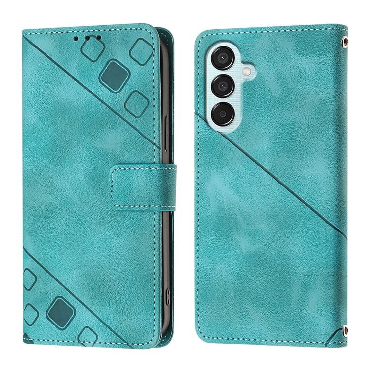 Skin-feel Embossed Leather Phone Case, For Samsung Galaxy Z Fold6, For Samsung Galaxy M55, For Samsung Galaxy M15/F15 5G Global, For Samsung Galaxy Xcover7, For For Samsung Galaxy A55, For Samsung Galaxy A35 5G, For Samsung Galaxy S24 Ultra 5G         ...