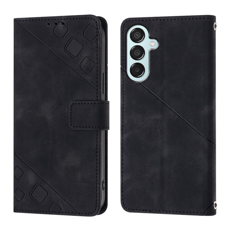 Skin-feel Embossed Leather Phone Case, For Samsung Galaxy Z Fold6, For Samsung Galaxy M55, For Samsung Galaxy M15/F15 5G Global, For Samsung Galaxy Xcover7, For For Samsung Galaxy A55, For Samsung Galaxy A35 5G, For Samsung Galaxy S24 Ultra 5G         ...