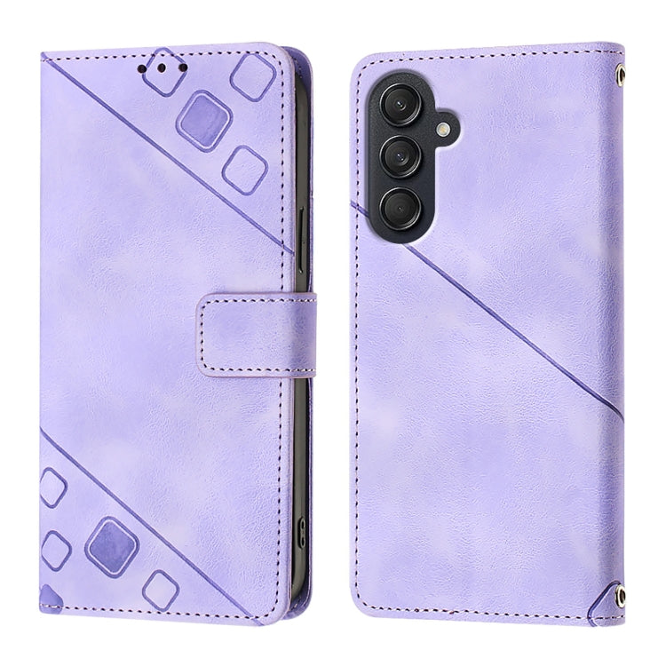 Skin-feel Embossed Leather Phone Case, For Samsung Galaxy Z Fold6, For Samsung Galaxy M55, For Samsung Galaxy M15/F15 5G Global, For Samsung Galaxy Xcover7, For For Samsung Galaxy A55, For Samsung Galaxy A35 5G, For Samsung Galaxy S24 Ultra 5G         ...