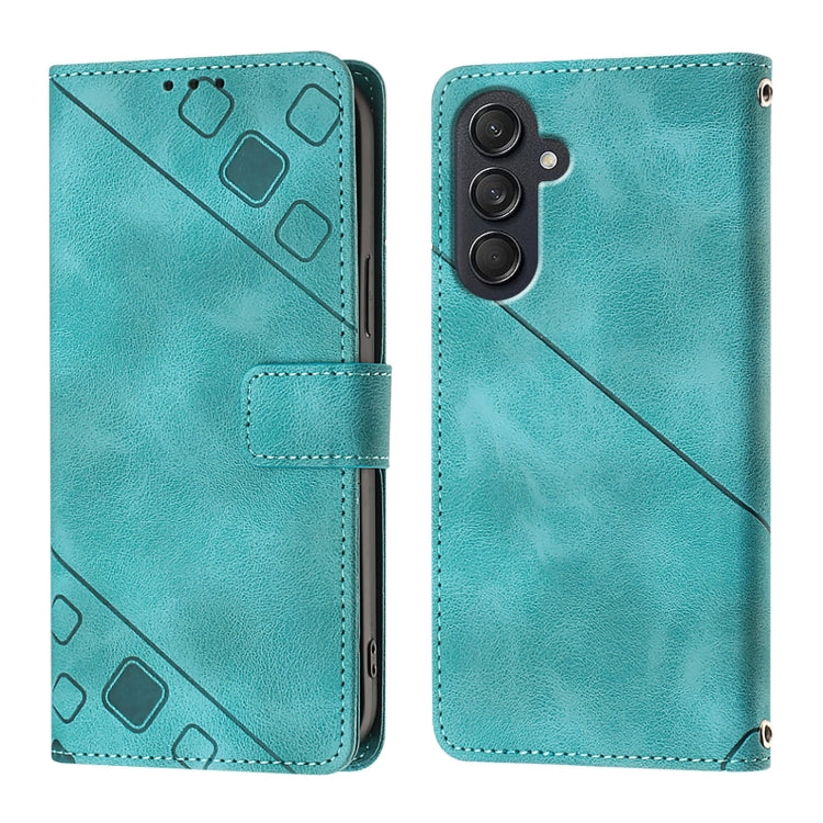 Skin-feel Embossed Leather Phone Case, For Samsung Galaxy Z Fold6, For Samsung Galaxy M55, For Samsung Galaxy M15/F15 5G Global, For Samsung Galaxy Xcover7, For For Samsung Galaxy A55, For Samsung Galaxy A35 5G, For Samsung Galaxy S24 Ultra 5G         ...