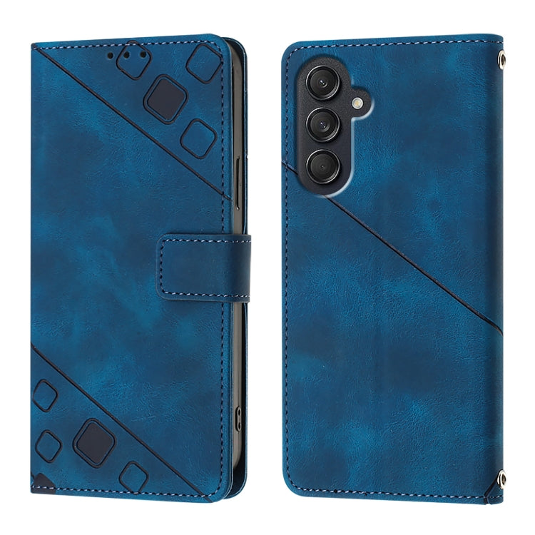 Skin-feel Embossed Leather Phone Case, For Samsung Galaxy Z Fold6, For Samsung Galaxy M55, For Samsung Galaxy M15/F15 5G Global, For Samsung Galaxy Xcover7, For For Samsung Galaxy A55, For Samsung Galaxy A35 5G, For Samsung Galaxy S24 Ultra 5G         ...