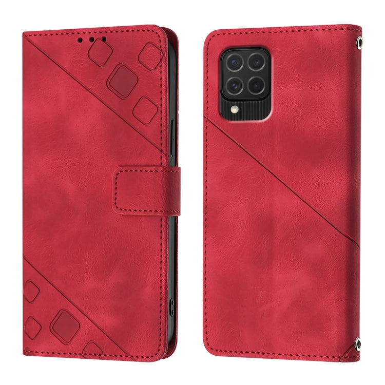 Skin-feel Embossed Leather Phone Case, For Samsung Galaxy S24 5G, For Samsung Galaxy A15, For Samsung Galaxy A05, For Samsung Galaxy A05s, For Samsung Galaxy A25 5G / A24, For Samsung Galaxy S23 FE 5G, For Samsung Galaxy M62