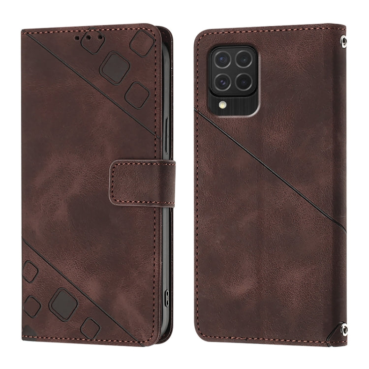 Skin-feel Embossed Leather Phone Case, For Samsung Galaxy S24 5G, For Samsung Galaxy A15, For Samsung Galaxy A05, For Samsung Galaxy A05s, For Samsung Galaxy A25 5G / A24, For Samsung Galaxy S23 FE 5G, For Samsung Galaxy M62